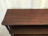 Vintage 5-Tier Mahogany Veneer Shelf