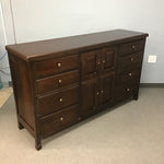 Large Contemporary Lexington Dark Oak 12-Drawer Dresser