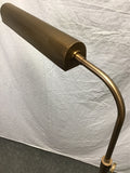 Contemporary Crate & Barrel "Fleming" Antiqued Brass Floor Lamp
