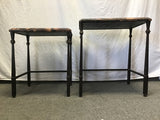 2pc Faux-Tortoise Shell Nesting Tables