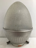 Vintage 1940's Industrial General Electric Egg-Shaped Street Light Shade