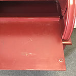 Modern Red Painted 3-Tier 2-Drawer Roll-Top Desk