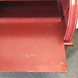 Modern Red Painted 3-Tier 2-Drawer Roll-Top Desk