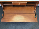 Vintage Continental Furn. Solid Maple 4-Drawer Chest of Drawers & Secretary Desk