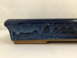 Blue Drip-Glaze Ceramic 19x12 Baking Dish
