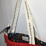 Adriana Cárdenas B. Handmade "Rojo, Negro y Blanco" Quilted Bag