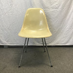 Vintage MCM Herman Miller Yellow Fiberglass Bucket Accent Chair