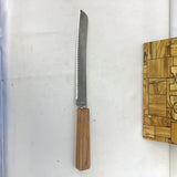 Faux Wood Laminate Bread Knife & Board Set