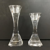 2pc Modern Villeroy & Boch "Cocktail Club" Crystal Candle Holders