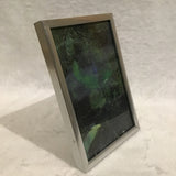 Twin Cat Framed 4x6 Blue, Green, & Black "Planets" Art Print