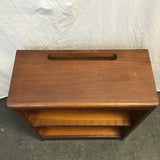 Vintage Mahogany Veneer 3-Tier Printer Paper Shelf