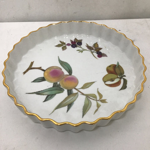 Vintage Royal Worcester "Evesham" 10" Quiche Dish