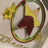 Eltimar Design Framed Christmas Clown Upcycled Mixed Media 3D-Artwork