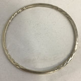 Vintage Mexico Sterling Silver Square Twist TN-15 Bangle Bracelet