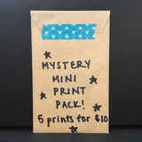 Evergreen Studios Mystery Pack of 5 Mini Lino Prints