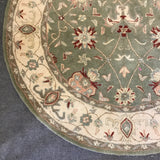 Contemporary Safavieh "Antiquity" Sage Wool 6' Round Area Rug