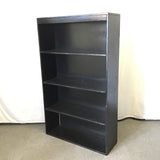 Craftsman Black-Painted Solid Oak 5-Tier Shelf