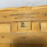 2001 Longaberger Woven Solid Maple Picnic Basket