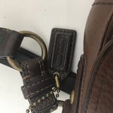Coach Brown Leather "Chelsea" Turnlock Shoulder Bag