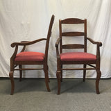 Set of 4 Vintage Farmhouse Solid Cherry Ladderback Dining Chairs