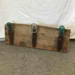 Upcycled Glass Insulator 3-Hook Wall-Mounted Coat Rack