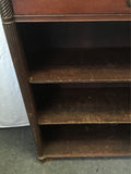 Vintage Mahogany Veneer 4-Tier 1-Drawer Shelf