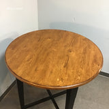 5pc Modern Thomasville Brown Suede & Oak Pub Set