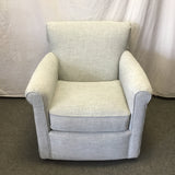 Contemporary England Furniture "Jakson" Grey Upholstered Swivel Armchair