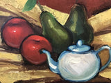 Framed Original Fruit Still Life Oil Painting