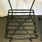 Pair of Modern Black Wrought Iron Counter Stools