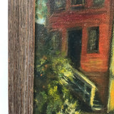 Vintage Signed Original Abandoned Mill Oil Painting