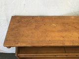 Vintage Medium-Stained Solid Maple 4-Tier Shelf