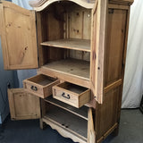 Vintage Solid Pine Armoire