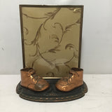 Vintage Copper Metal Shoes 8x10 Picture Frame