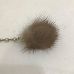 Vintage Rabbit Fur & Pearl Sweater Clip