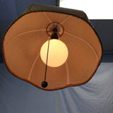 Vintage MCM Hanging Paper & String Swag Lamp