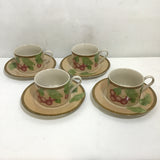 8pc Service for 4 PTS Intl Interiors Newbury Mugs & Saucers