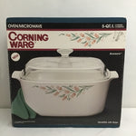 New In Box Oldstock! 1994 Corning Ware "Rosemarie" 5QT Covered Casserole
