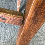 Pair of Vintage Mission Solid Oak Spindleback Dining Chairs