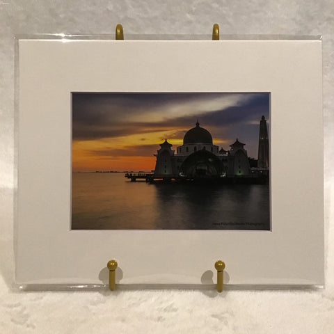 Alexa PM Photography Melaka Straits Mosque, Malaysia 8x10 Matted Photo Print