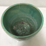 Vintage MC Roseville Green Ceramic Planter