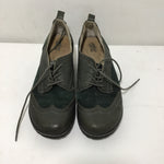 Jambu Green Leather "San-Fran" Heels