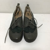 Jambu Green Leather "San-Fran" Heels