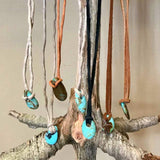 Double Star Turquoise Pendant Necklace