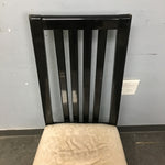 Set of 4 Vintage Black Slat-Back Dining Chairs