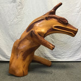 Signed Paul Martinson Carved Wood Sculpture