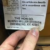 Modern MCM HON Blue Upholstered & Oak Office Chair