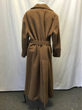 Vintage Paul Stuart Brown Wool Double-Breasted Long Coat