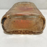 Vintage Jackman Whiskey Orange Carnival Glass Bottle