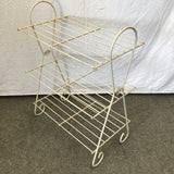 Vintage MC White Metal Wire 3-Tier Plant Stand